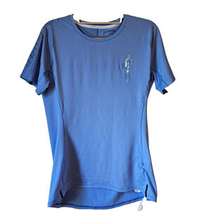 Specialized Cycling Jersey Womens Medium Blue Road Bike Shirt Slim Fit